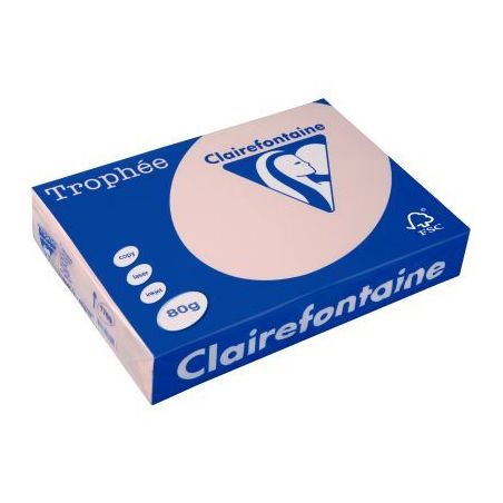 Achetez CLAIREFONTAINE Ramette de 500 feuilles papier couleur TROPHEE 80 grammes format A4 Saumon 17..