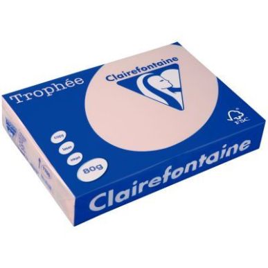 Achetez CLAIREFONTAINE Ramette de 500 feuilles papier couleur TROPHEE 80 grammes format A4 Saumon 17..