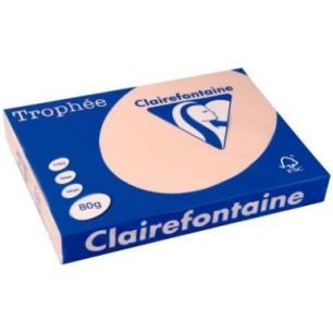 Achetez CLAIREFONTAINE Ramette de 500 feuilles papier couleur TROPHEE 80 grammes format A3 Saumon 18..