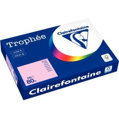 Achetez Carton de 3 ramettes de 500 feuilles format A3 80g rose CLAIREFONTAINE 15848 X3 TROPHEE CLAI..
