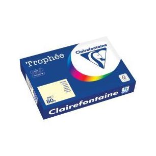 Achetez Carton de 5 ramettes de 500 feuilles format A4 80g ivoire CLAIREFONTAINE 1871PCX5 TROPHEE CL..