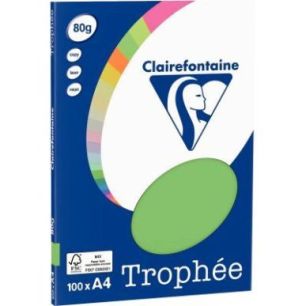 Achetez Pochette de 100 feuilles format A4 80g vert CLAIREFONTAINE 4115C TROPHEE CLAIREFONTAINE pas ..