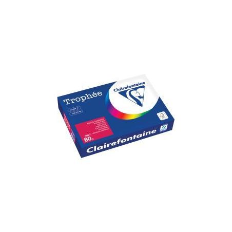 Achetez Carton de 5 ramettes de 500 feuilles format A4 80g rouge groseille 1782PCX5 TROPHEE CLAIREFO..