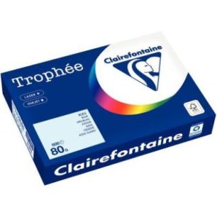 Achetez CLAIREFONTAINE Ramette de 500 feuilles papier couleur TROPHEE 80 grammes format A4 Bleu 1971..