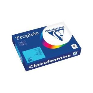 Achetez Carton  de 5 ramettes de 500 feuilles format A4 80g bleu alizé 1774PCX5 TROPHEE CLAIREFONTA..