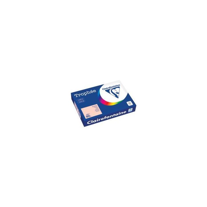 Carton de 5 ramettes de 500 feuilles format A4 80g saumon 1769PCX5 TROPHEE CLAIREFONTAINE