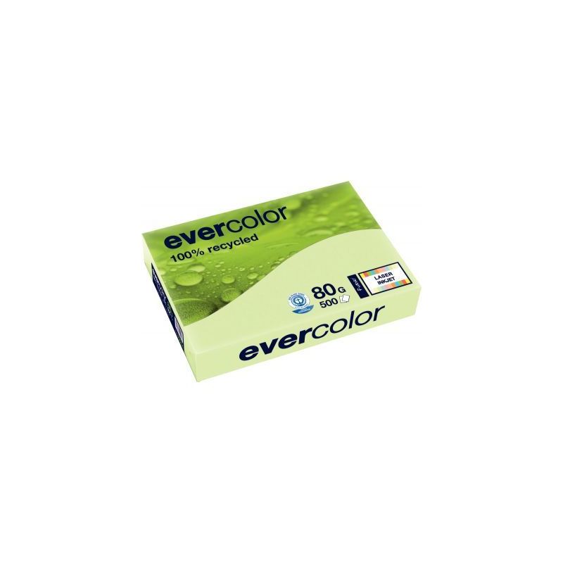 Achetez Ramette de 500 feuilles de papier recyclé 80g de format A3 vert clair EVERCOLOR 30004C CLAI.. Achetez Ramette de 500 feuilles de papier recyclé 80g de format A3 vert clair EVERCOLOR 30004C CLAI..