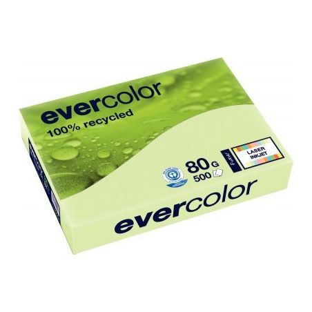 Achetez Ramette de 500 feuilles de papier recyclé 80g de format A3 vert clair EVERCOLOR 30004C CLAI..