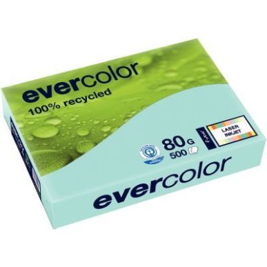 Achetez Ramette de 500 feuilles de papier recyclé 80g de format A3 bleu clair EVERCOLOR 30006C CLAI..