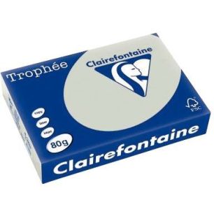 Achetez Ramette de 500 feuilles format A4 80g gris acier CLAIREFONTAINE 1993PC TROPHEE CLAIREFONTAIN..