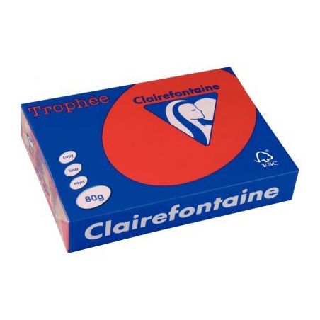 Achetez TROPHEE A3 80G COULEUR INTENSE X500F ROUGE GROSEIL pas cher sur Ma Rentrée Scolaire