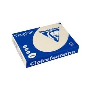 Achetez CLAIREFONTAINE Ramette de 250 feuilles papier couleur TROPHEE 160 grammes format A4 Ivoire 1..