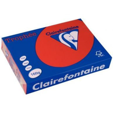 Achetez TROPHEE A3 160G COULEUR INTENSE X250F ROUGE GROSEI pas cher sur Ma Rentrée Scolaire