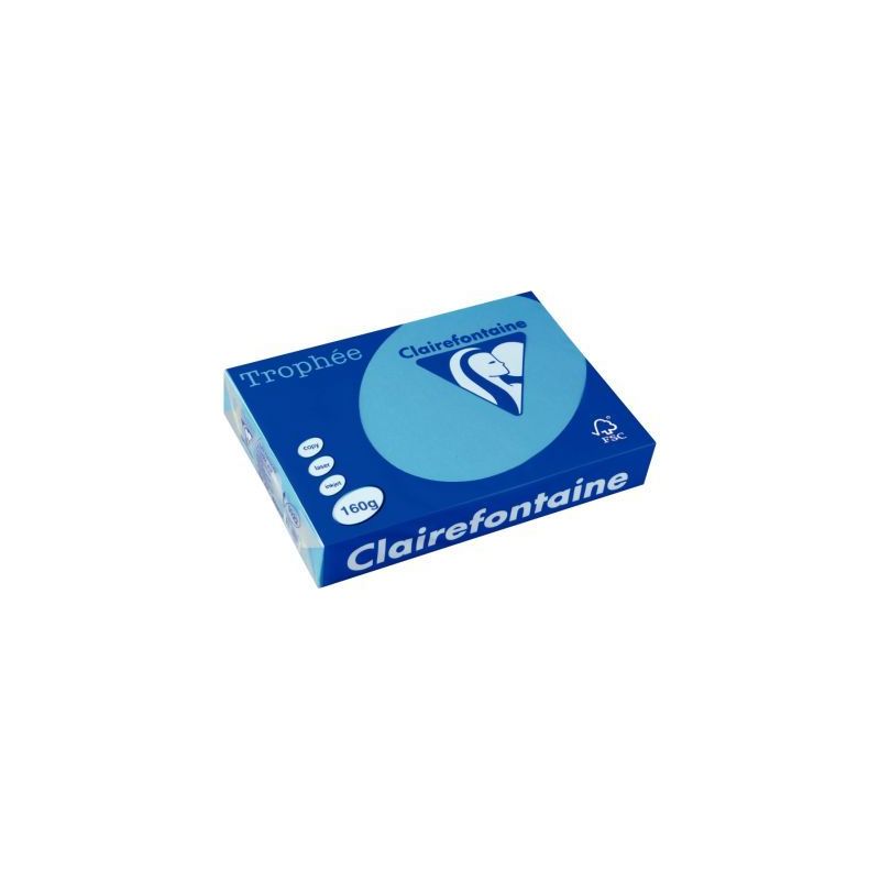 Achetez TROPHEE A3 160G COULEUR INTENSE X250F BLEU TURQUOI pas cher sur Ma Rentrée Scolaire