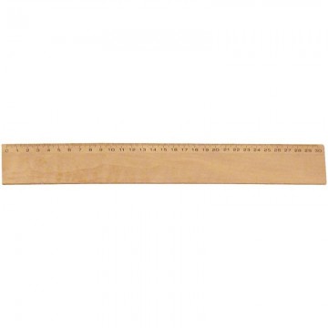 Règle plate de 30 centimètres, largeur de 4 centimètres en bois FTS300241