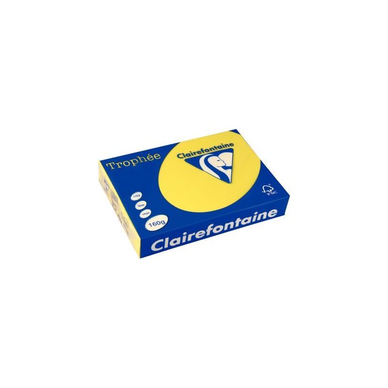 Achetez CLAIREFONTAINE Ramette de 250 feuilles papier couleur TROPHEE 160 grammes format A4 Jaune so.. Achetez CLAIREFONTAINE Ramette de 250 feuilles papier couleur TROPHEE 160 grammes format A4 Jaune so..