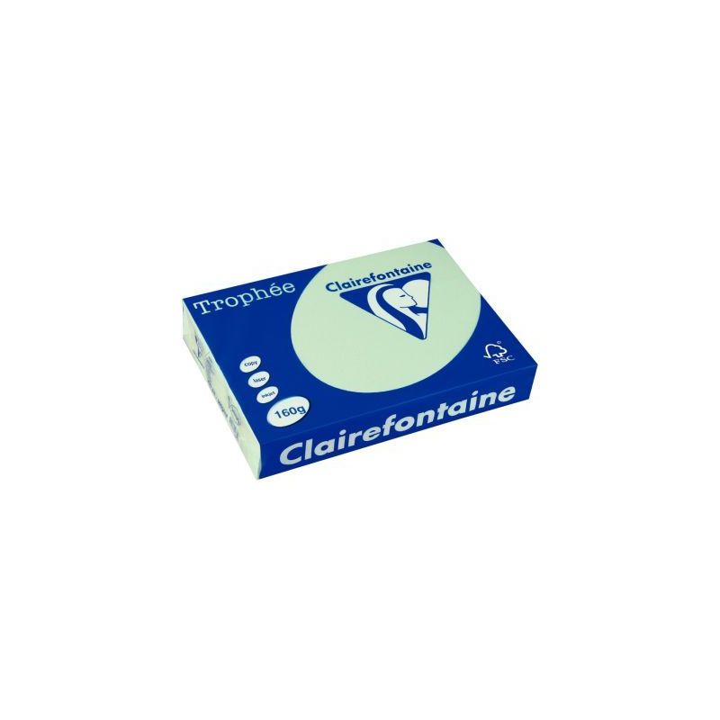 Achetez CLAIREFONTAINE Ramette de 250 feuilles papier couleur TROPHEE 160 grammes format A4 Vert 263.. Achetez CLAIREFONTAINE Ramette de 250 feuilles papier couleur TROPHEE 160 grammes format A4 Vert 263..