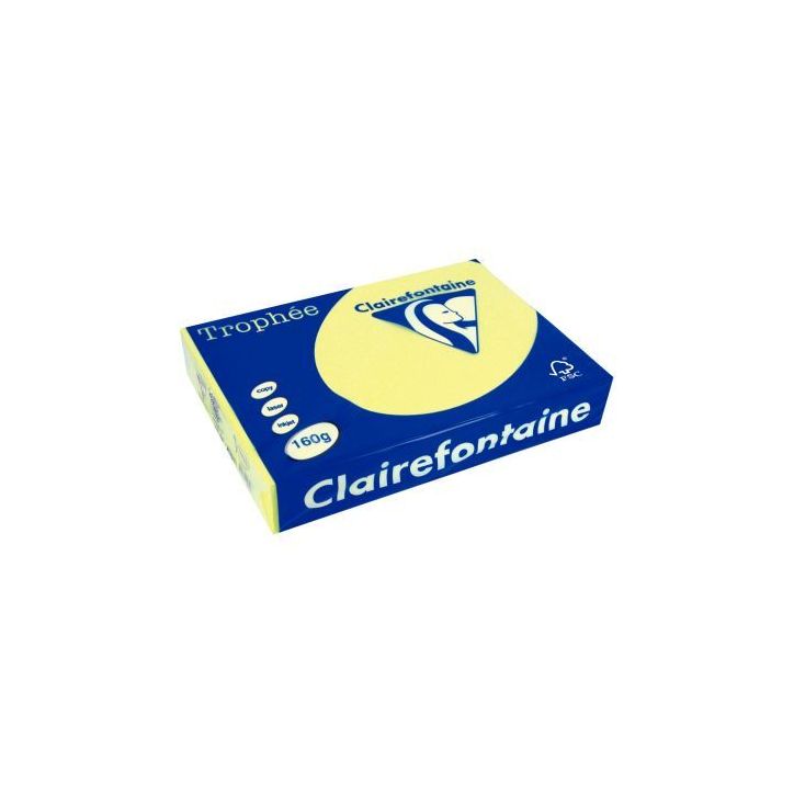 TROPHEE A4 160G FSC COULEUR VIVE X250F JONQUILLE