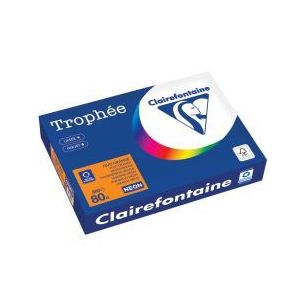 Achetez Carton de 5 ramettes de 500 feuilles format A4 80g orange fluo 2978PCX5 TROPHEE CLAIREFONTAI..