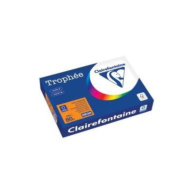 Achetez Carton de 5 ramettes de 500 feuilles format A4 80g orange fluo 2978PCX5 TROPHEE CLAIREFONTAI..