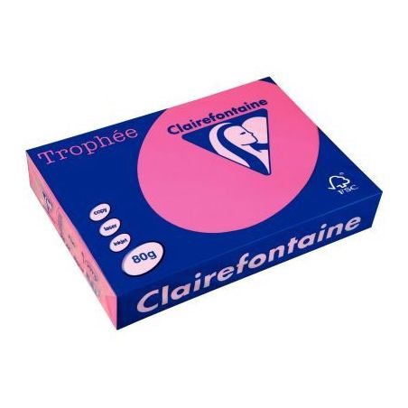 Achetez TROPHEE A4 80G FSC COUL FLUO X500F FLUO ROSE 2973 pas cher sur Ma Rentrée Scolaire