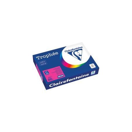 Achetez Carton de 5 ramettes de 500 feuilles format A4 80g rose fluo 2973PCX5 TROPHEE CLAIREFONTAINE..