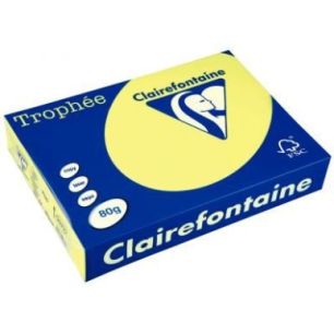 Achetez Clairefontaine ramette 500 feuilles A4 Trophée jaune fluo 80g 2977 pas cher sur Ma Rentrée..