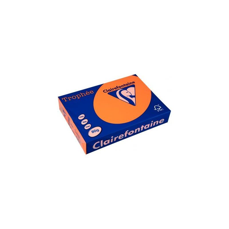 Achetez TROPHEE A4 80G FSC COUL FLUO X500F ORANGE 2978 pas cher sur Ma Rentrée Scolaire