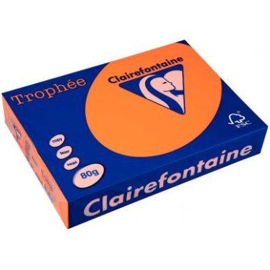 Achetez TROPHEE A4 80G FSC COUL FLUO X500F ORANGE 2978 pas cher sur Ma Rentrée Scolaire