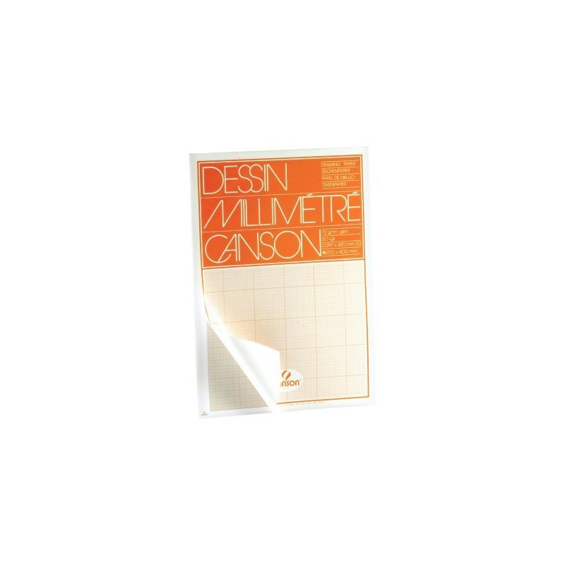 Achetez Bloc de 50 feuilles à dessin millimétré, format A3 : 29,7x42 cm bistre C200067109 CANSO.. Achetez Bloc de 50 feuilles à dessin millimétré, format A3 : 29,7x42 cm bistre C200067109 CANSO..