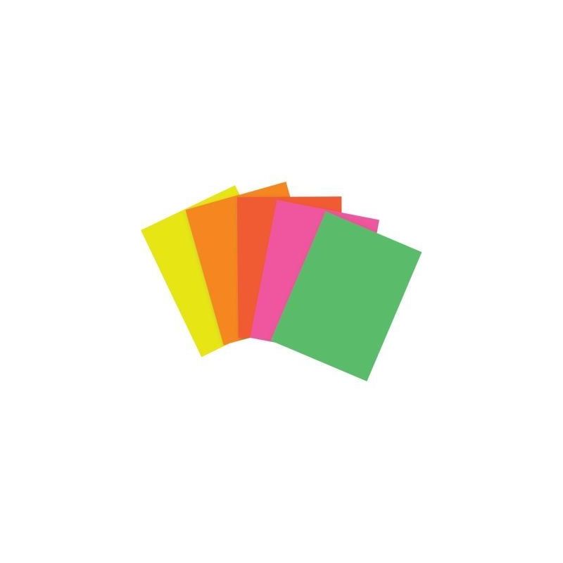 Achetez Paquet de 25 feuilles affiche 90 grammes format 40x60cm fluo assortis 293899MAJUSC CLAIREFON..
