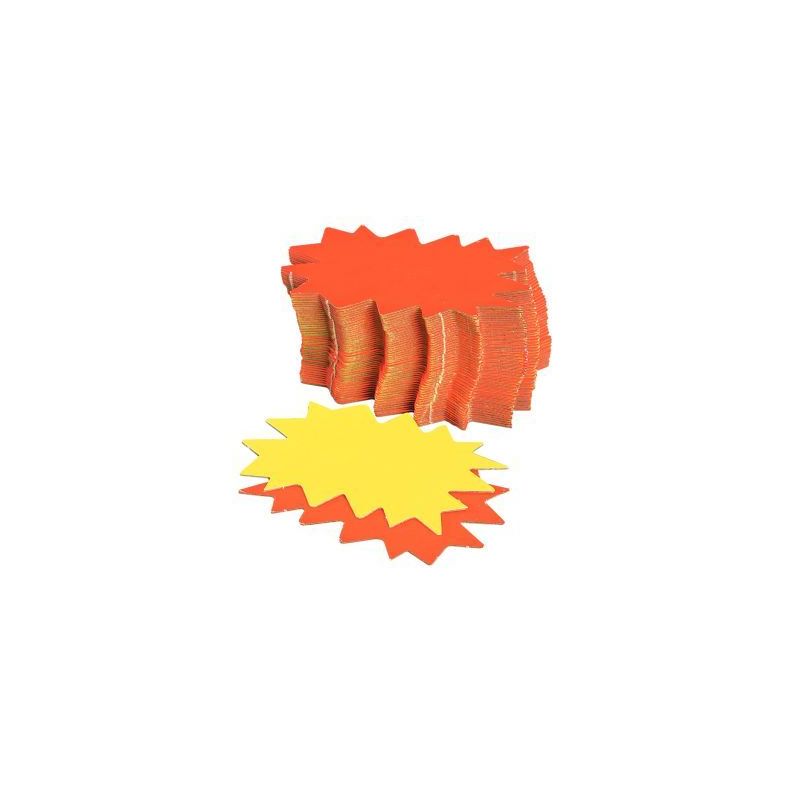 Achetez Paquet de 50 éclates, format 8x12 cm recto / verso : coloris jaune et orange 012950 AGIPA p..