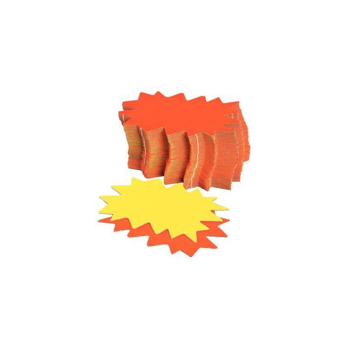 Paquet de 50 éclates, format 8x12 cm recto / verso : coloris jaune et orange 012950 AGIPA