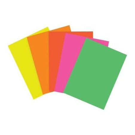 Achetez Paquet de 100 feuilles affiche 90 grammes format A4 5 couleurs fluo 93921C CLAIREFONTAINE pa..
