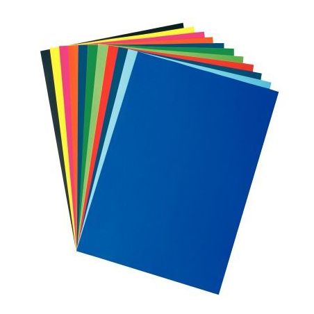 Achetez Paquet de 50 feuilles affiche couleurs éclatantes 85g format 60x80cm couleurs assorties 3-0..
