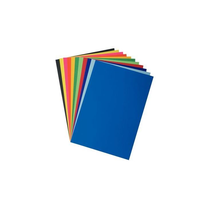 Paquet de 25 feuilles affiche couleurs éclatantes 85g format 60x80cm vert mousse 2-001-10-23