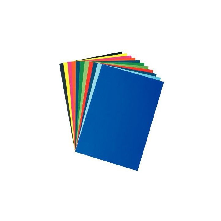 Paquet de 250 feuilles affiche couleurs éclatantes 85g format 60x80cm couleurs assorties 3-003-10-AC