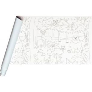 Achetez Rouleau fresque à  peindre pré-dessiné la forêt rouleau 10 x 0.5 m papier REH 120g 3418..