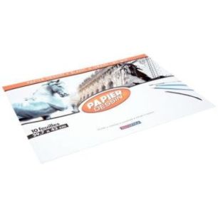 Achetez Pochette de 10 feuilles de papier dessin format 29,7x42 cm 180g EXCELLENCE 43003MAJUSC pas c..