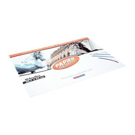 Achetez Pochette de 10 feuilles de papier dessin format 29,7x42 cm 180g EXCELLENCE 43003MAJUSC pas c..