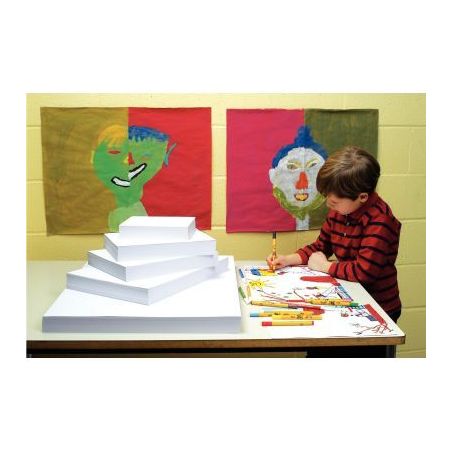 Achetez Paquet de 25 feuilles de papier dessin blanc 160 g format 50 x 65 cm 42484 pas cher sur Ma R..