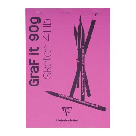 Achetez Bloc croquis blanc Graf It format 21 x 29,7 cm 96623C CLAIREFONTAINE pas cher sur Ma Rentré..