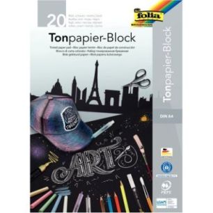 Bloc de 20 feuilles de papier couleur 21x29,7 cm 130 g noir 197 Bloc de 20 feuilles de papier couleur 21x29,7 cm 130 g noir 197