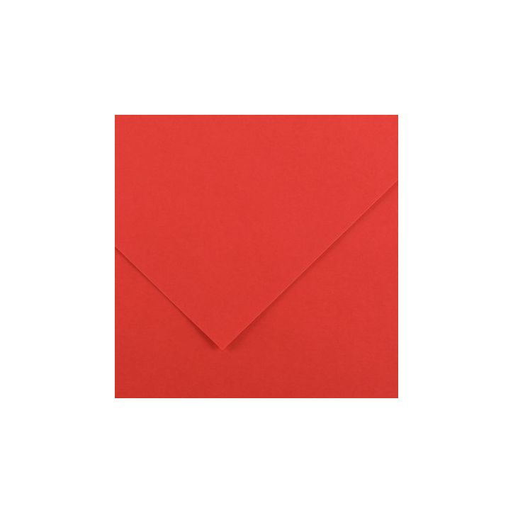 Paquet de 10 feuilles Colorline 50x65 cm 150 g rouge C200041391 CANSON