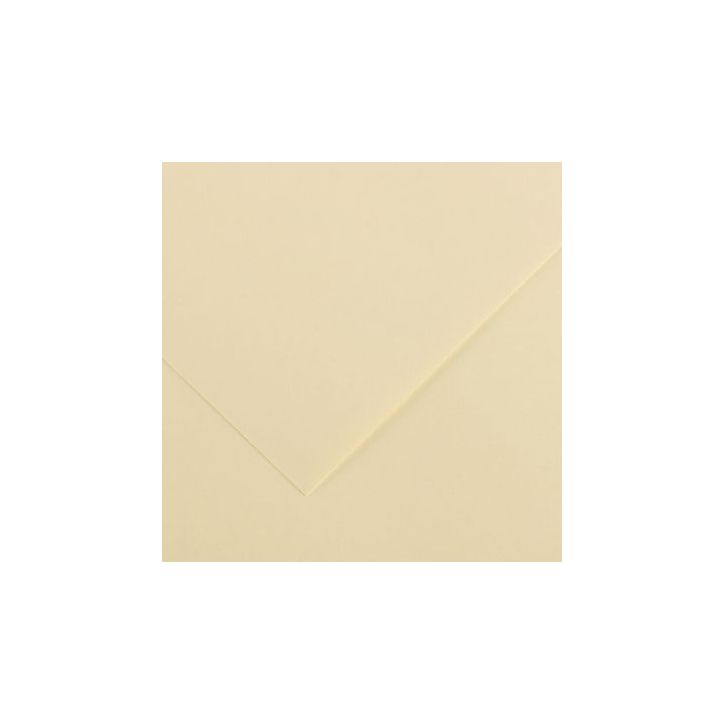 Paquet de 10 feuilles Colorline 50x65 cm 150 g crème C200041378 CANSON