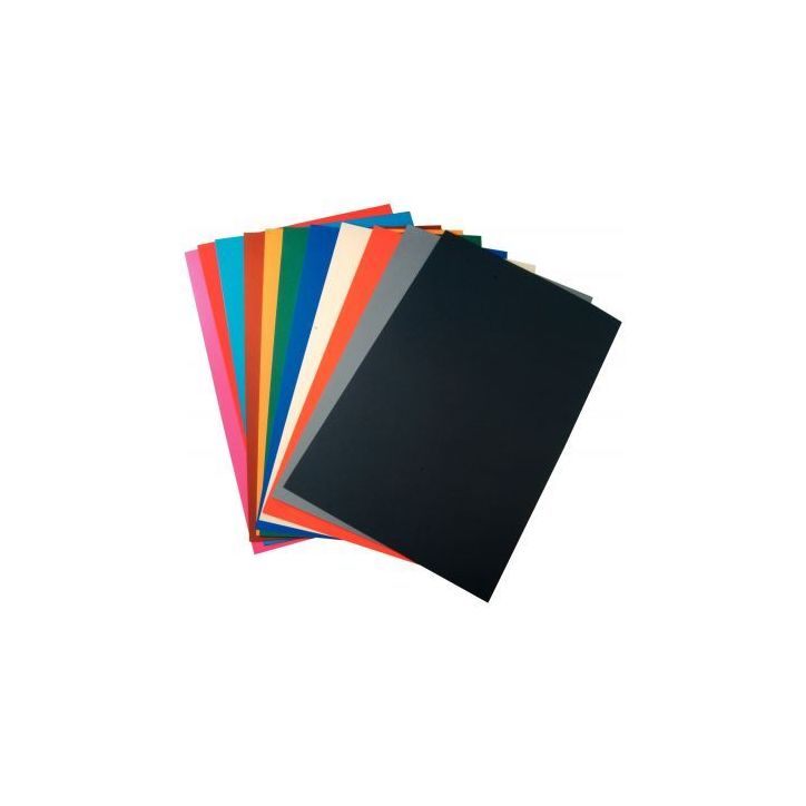 Paquet de 60 feuilles cartoline bicolore 50x32.5cm 150 g couleurs assorties 457099MAJUSC CLAIREFONTAINE