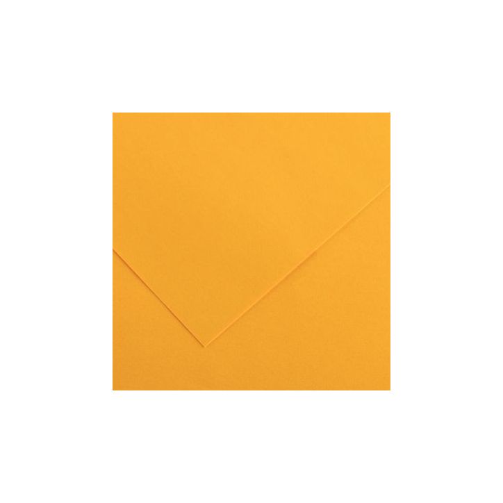 Paquet de 10 feuilles Colorline 50x65 cm 150 g jaune or C200041381 CANSON