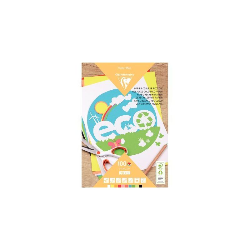 Achetez Bloc de 100 feuilles de papier dessin couleur recyclé format A4 80g 26501C CLAIREFONTAINE p.. Achetez Bloc de 100 feuilles de papier dessin couleur recyclé format A4 80g 26501C CLAIREFONTAINE p..