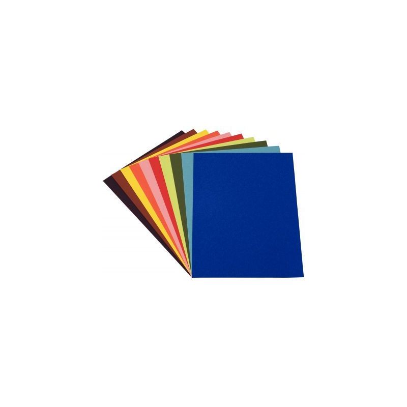 Achetez Paquet de 100 feuilles de papier couleur 120g format 21x29,7cm 10 assortis ASS100 pas cher s..