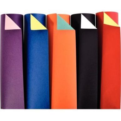 Achetez Paquet de 100 feuilles cartoline bicolore 21x29.7cm 150 g couleurs assorties 457299C CLAIREF..